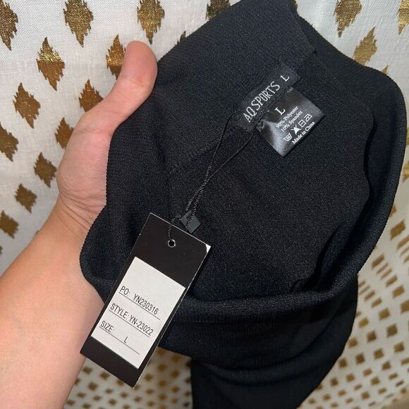 Bundle set of pants pink flowy and seamless leggings size L - Picture 8 of 12